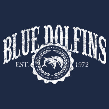 BLUE DOLFINS - Ladies Dry Fit Racerback Tank Design