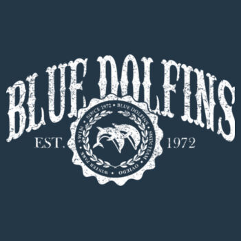 BLUE DOLFINS -  Women's Fitted Tee Design
